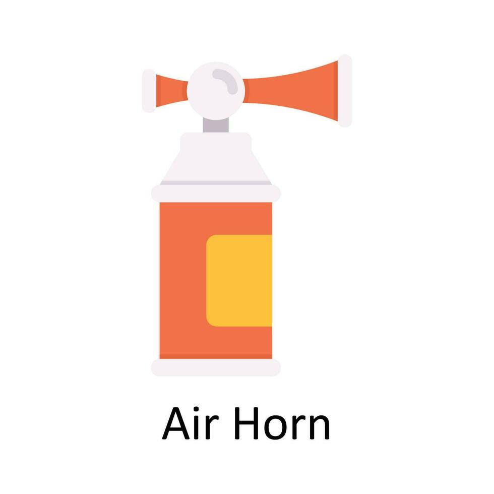 Air Horn Vector  Flat Icon Design illustration. Sports and games  Symbol on White background EPS 10 File