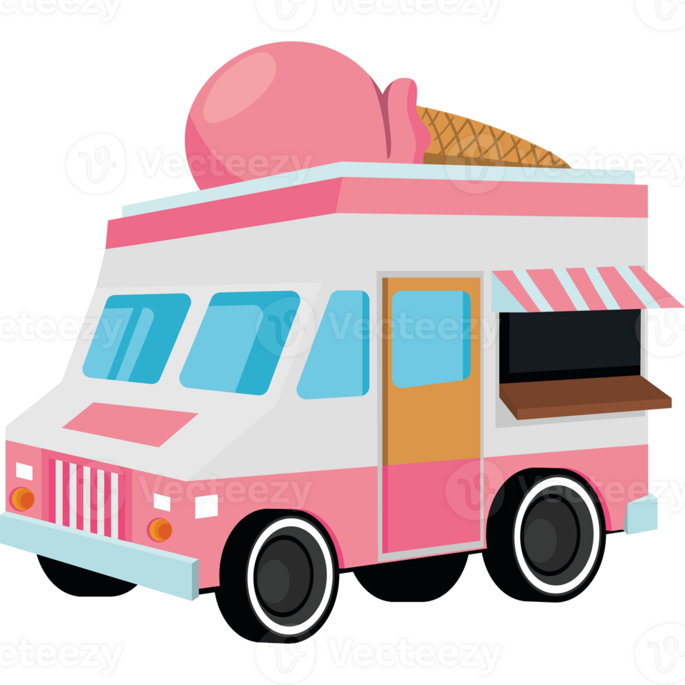 food truck ice cream icon white background png