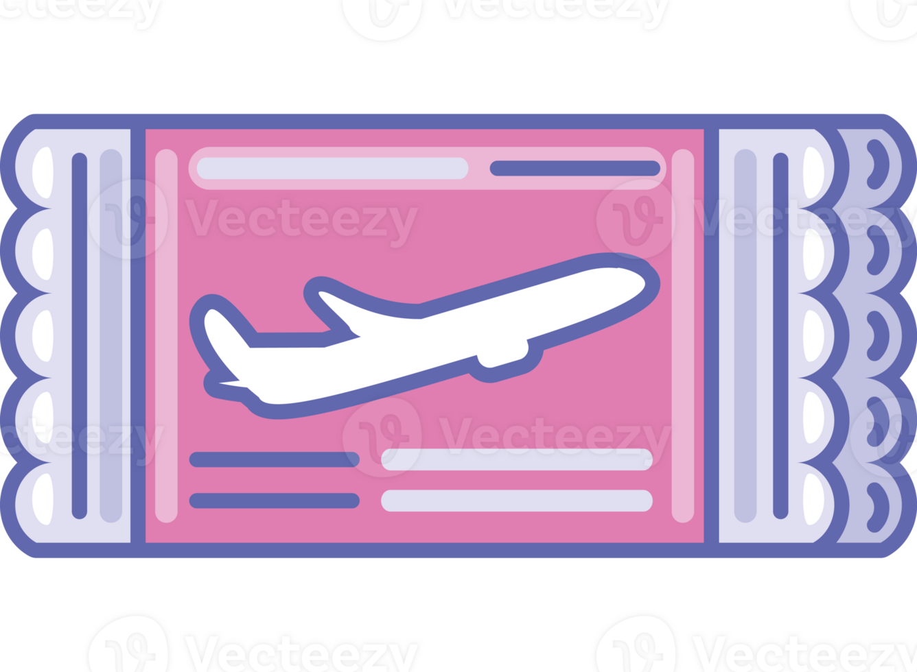 travel ticket trip isolated icon png