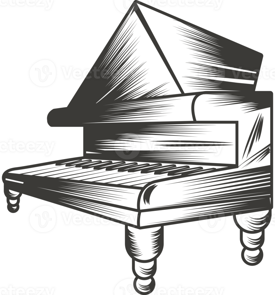 piano jazz musical instrument isolated icon png