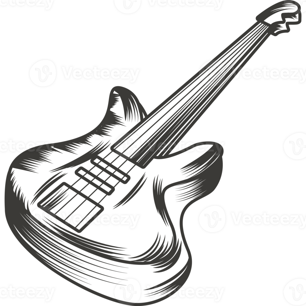 guitar jazz musical instrument isolated icon png