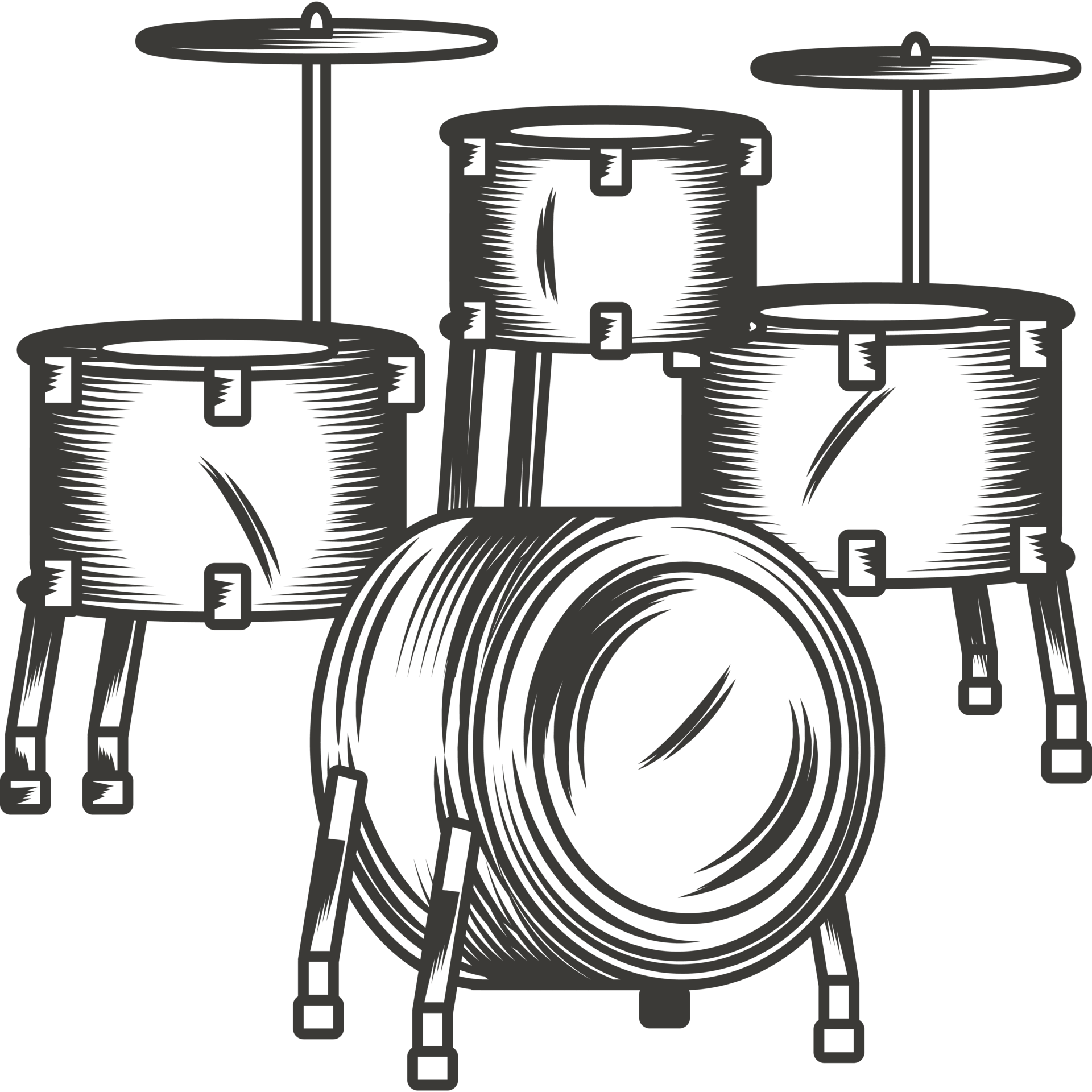 drums jazz musical instrument isolated icon 24408169 PNG
