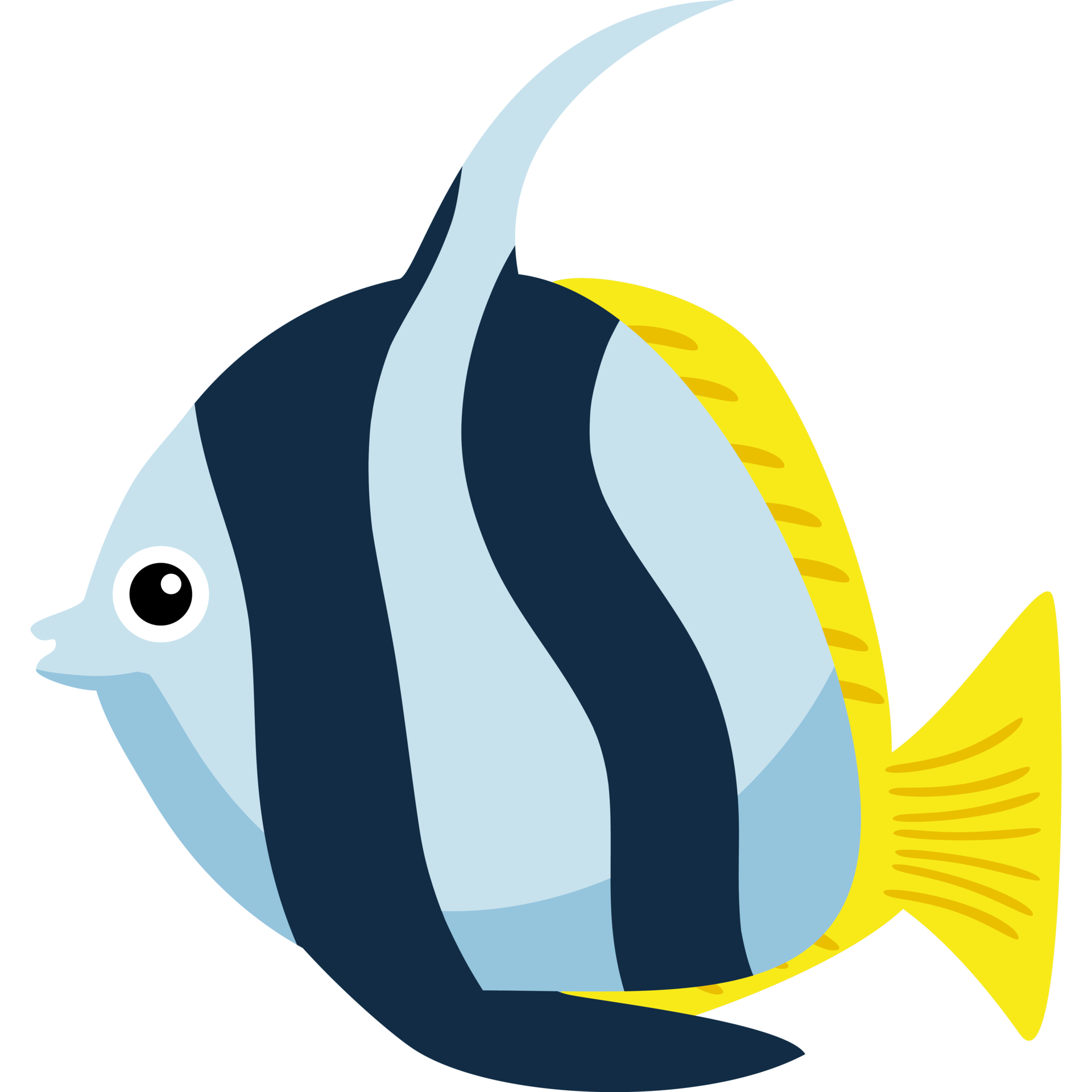 striped fish icon isolated design 24408213 PNG