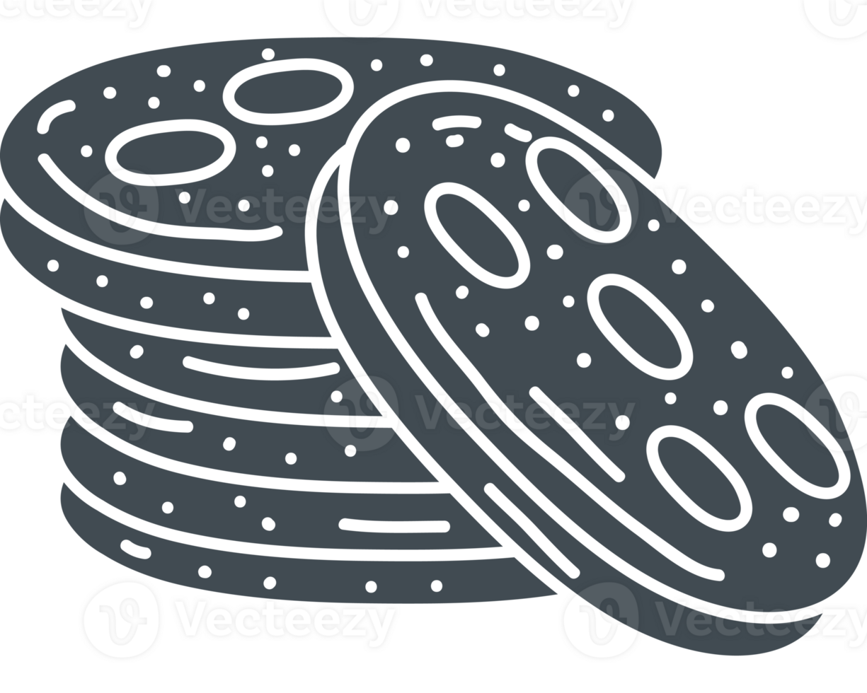 biscuits bakery doodle icon isolated png