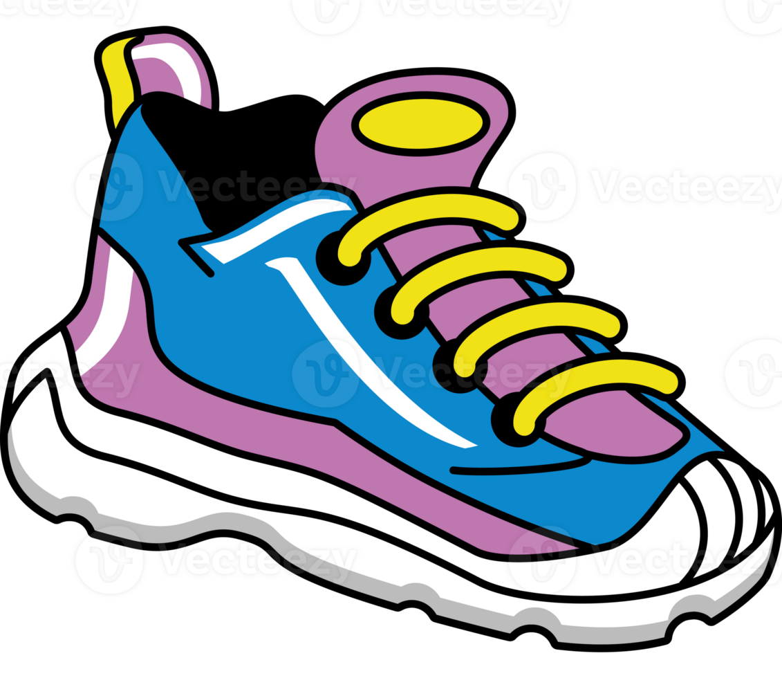 shoe 90s pop art icon isolated png