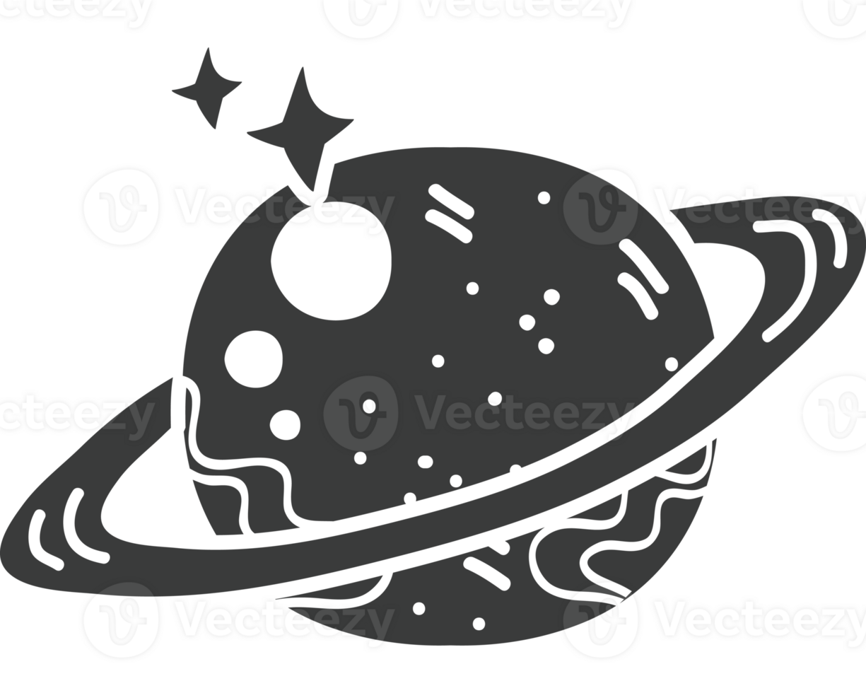 planet esoteric colorless icon isolated png