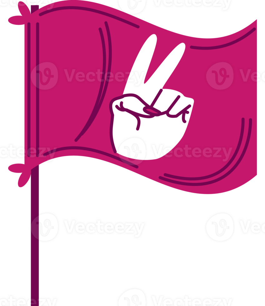 womens day flag icon isolated png