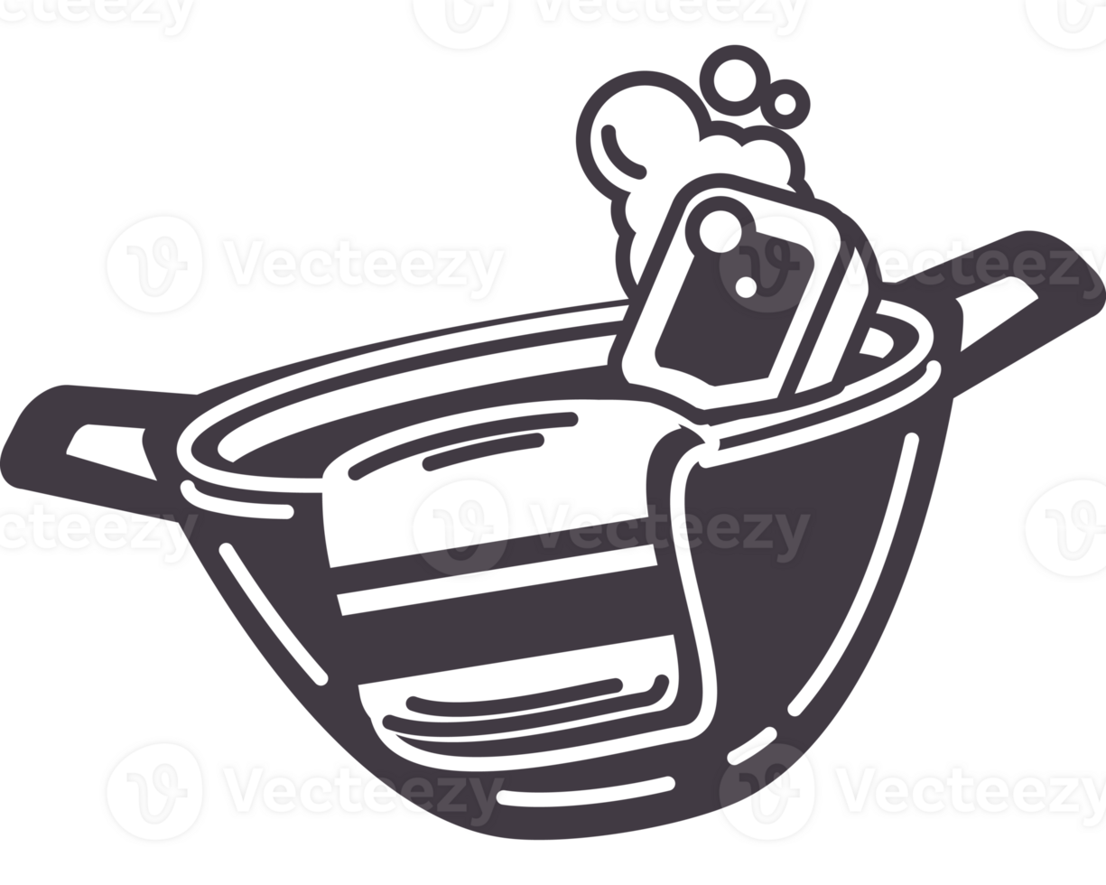 basin with soap cleaning doodle icon isolated png