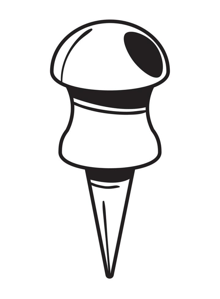 push pin supply vector