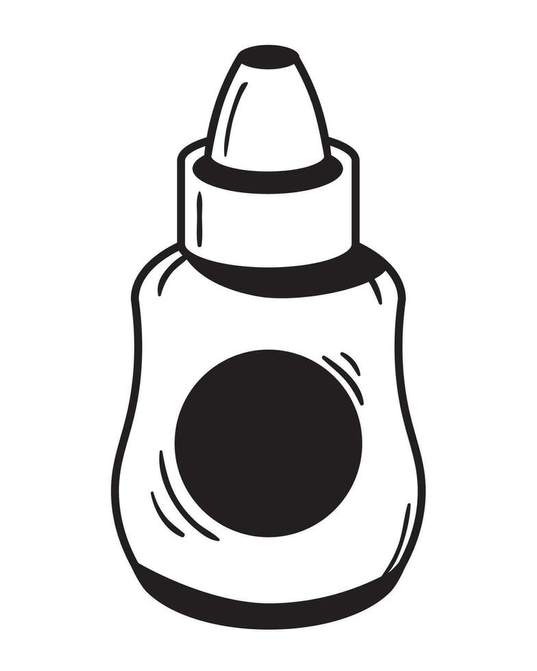 glue bottle supply vector