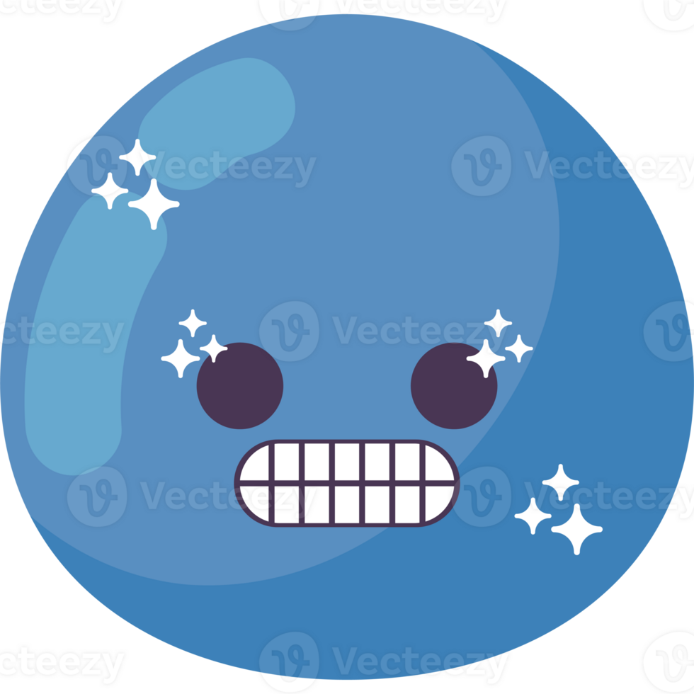 Grimace emoji kawaii png