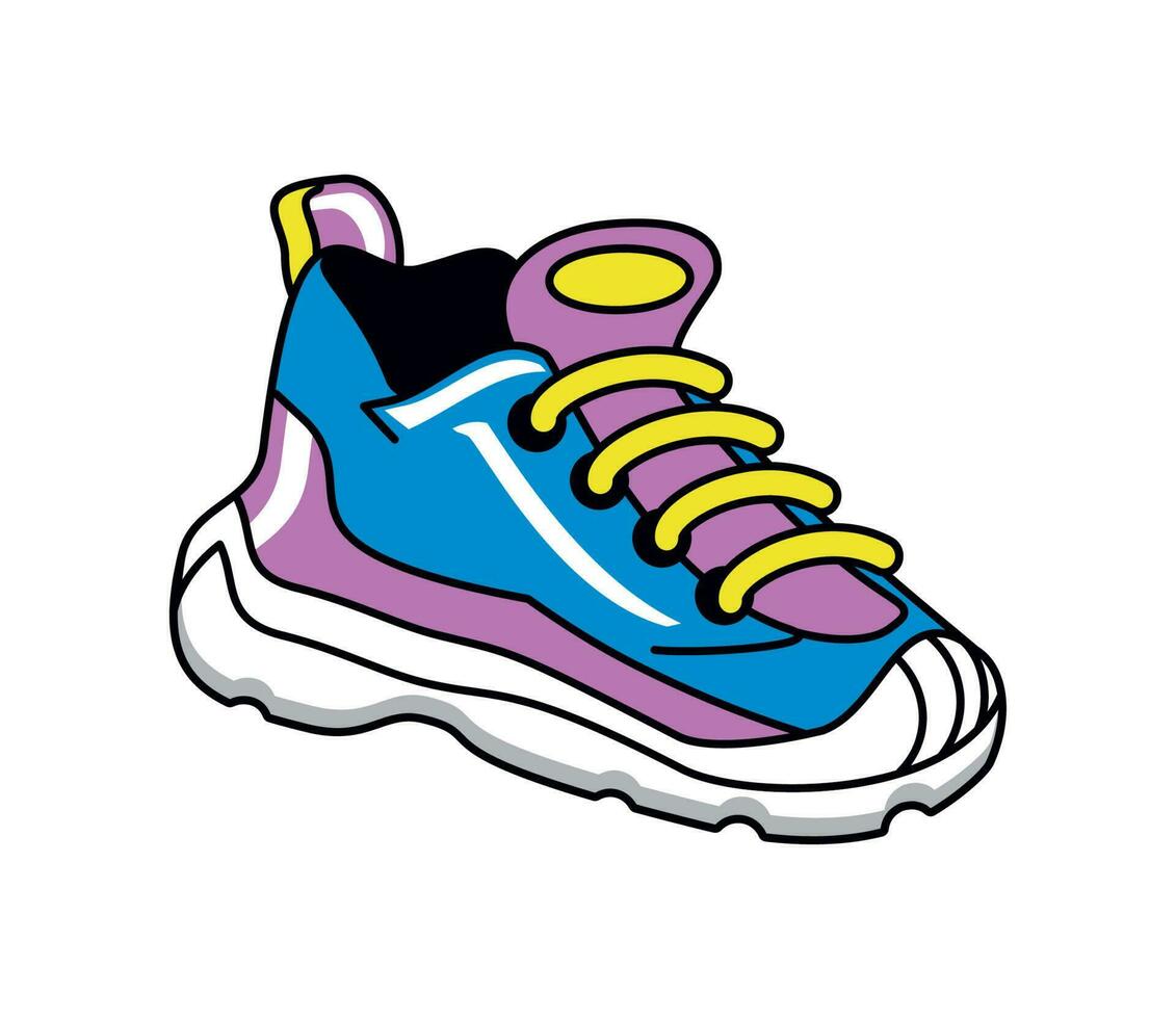 shoe 90s pop art vector