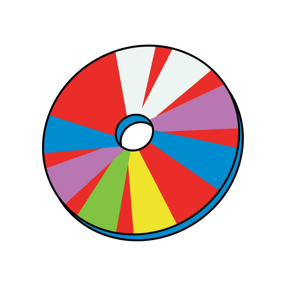 compact disk 90s pop art vector