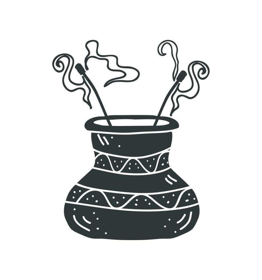 incense sticks esoteric colorless vector