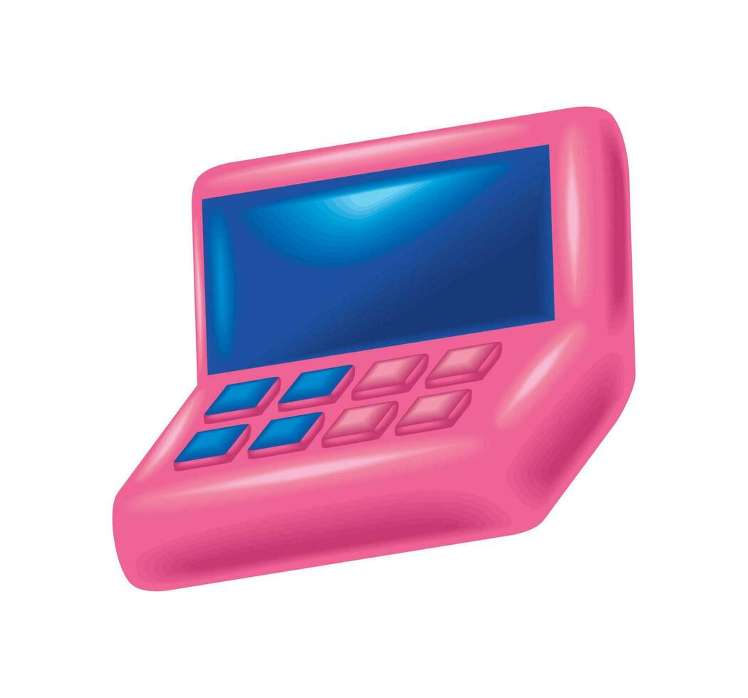 calculator accounting 3d icon isolated vector
