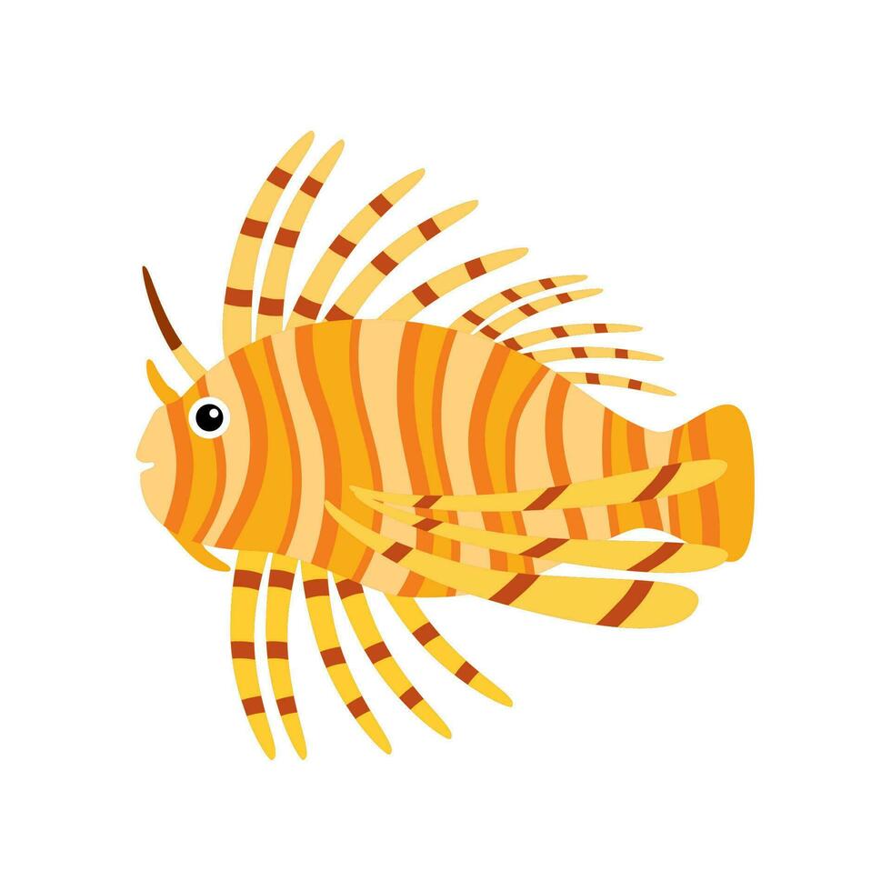 exotic fish icon vector