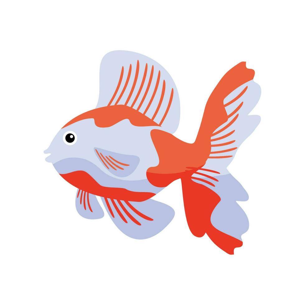 ballerina fish animal icon vector