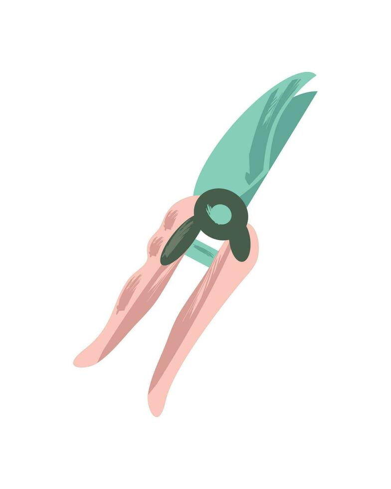 gardening pruner icon vector