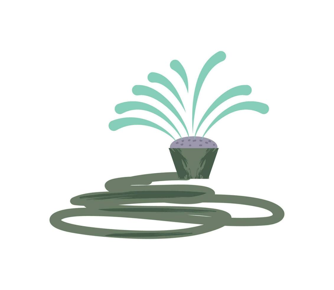 irrigation hose gardening vector