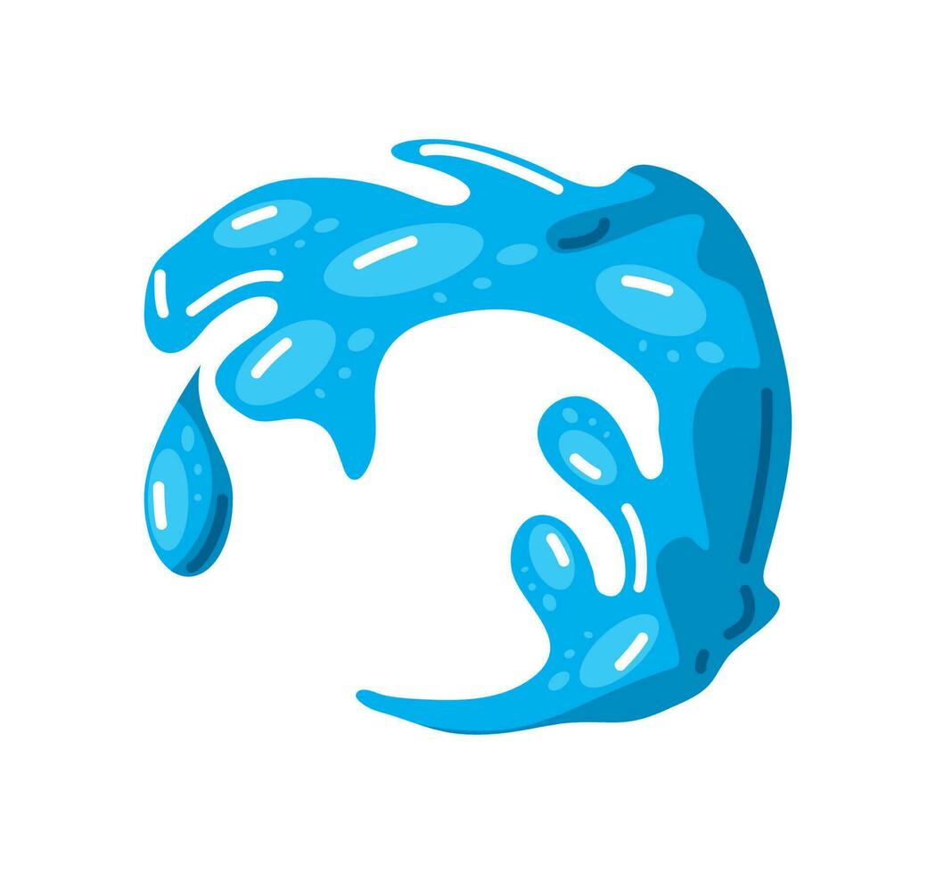 chapoteo agua icono aislado diseño vector