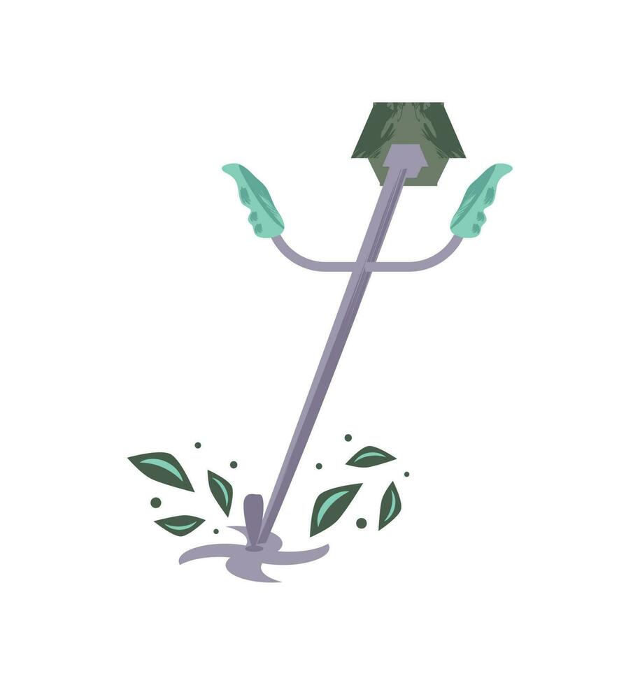 gardening chainsaw icon vector