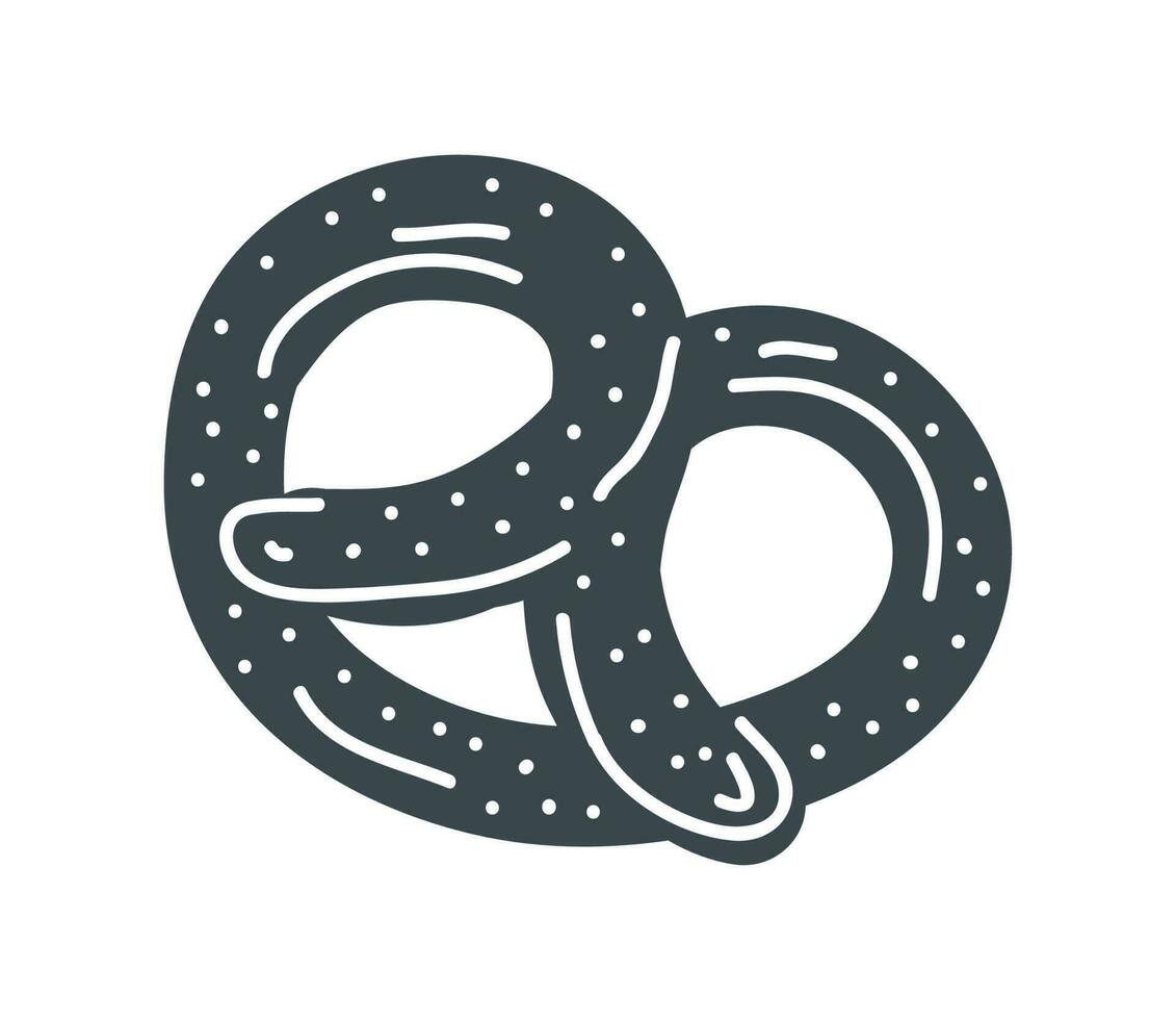 pretzel bakery icon vector