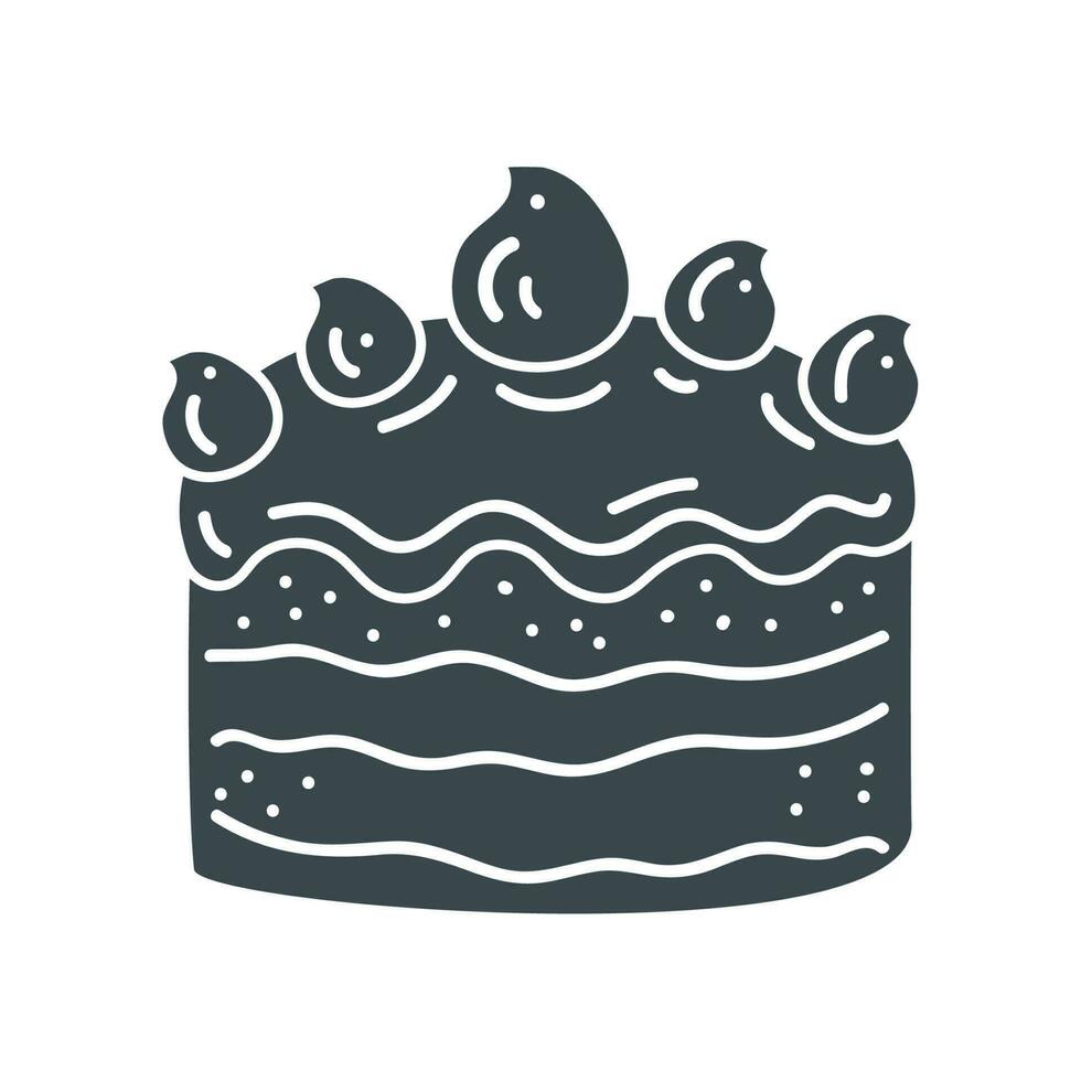 cake bakery icon vector