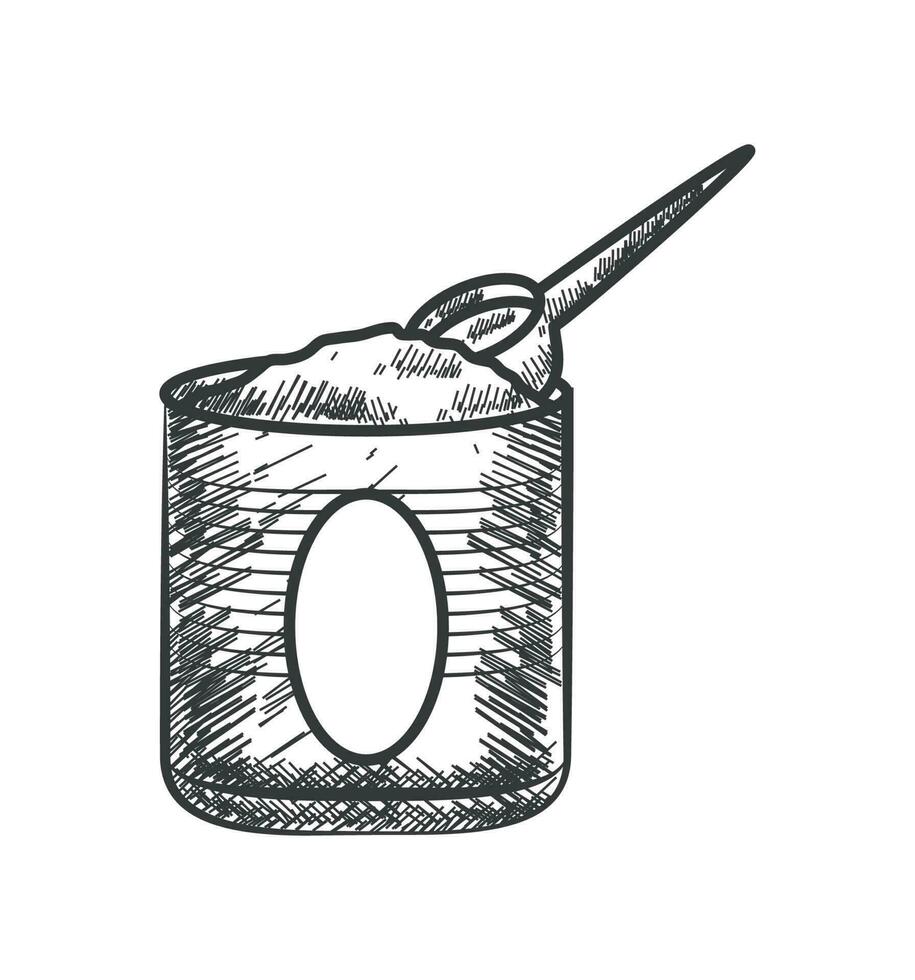 powder milk icon vector