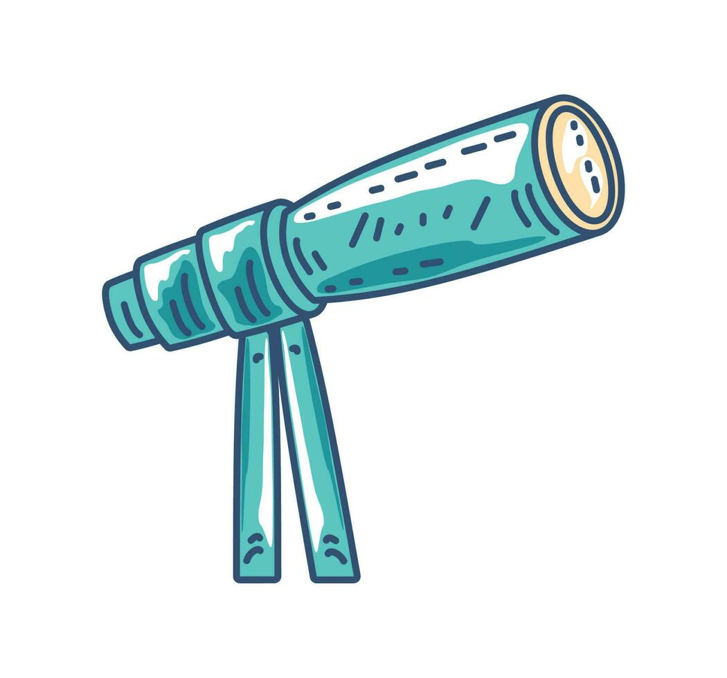 telescope science icon isolated design vector