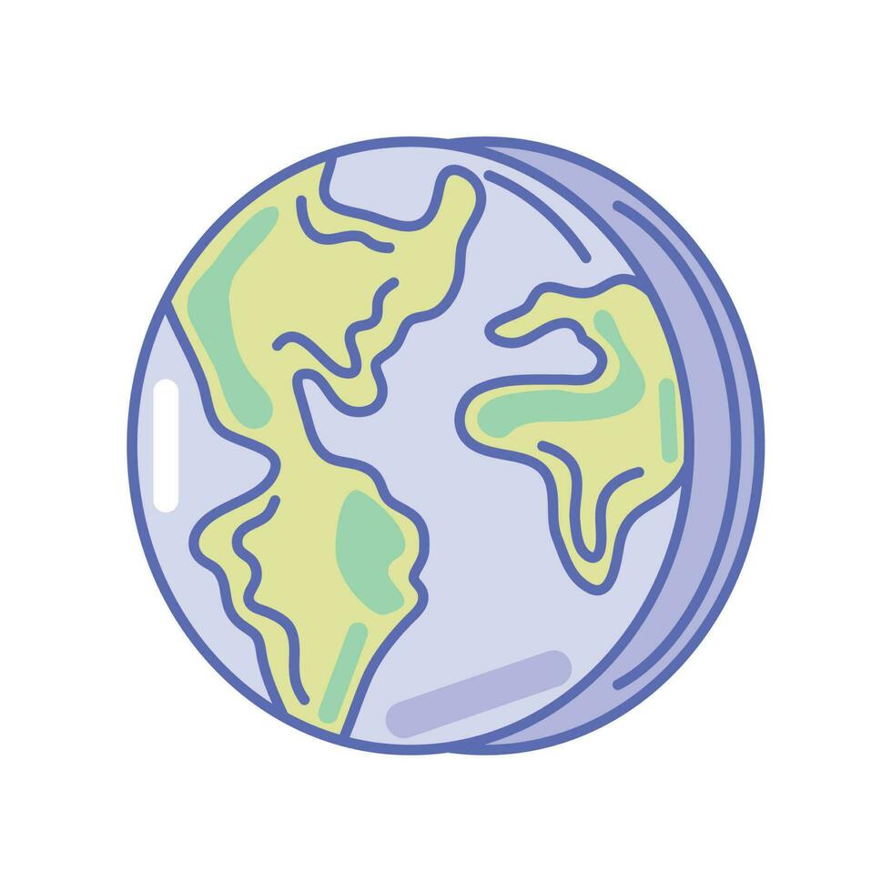 icono de mapa del mundo vector