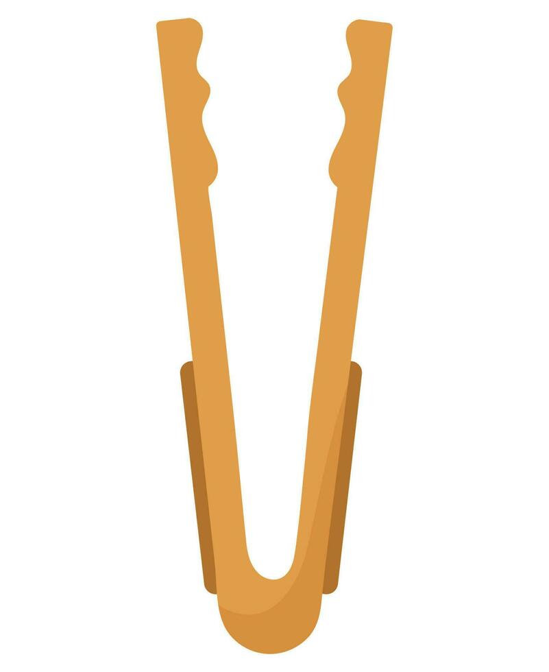 kitchen utensil tongs icon isolated vector