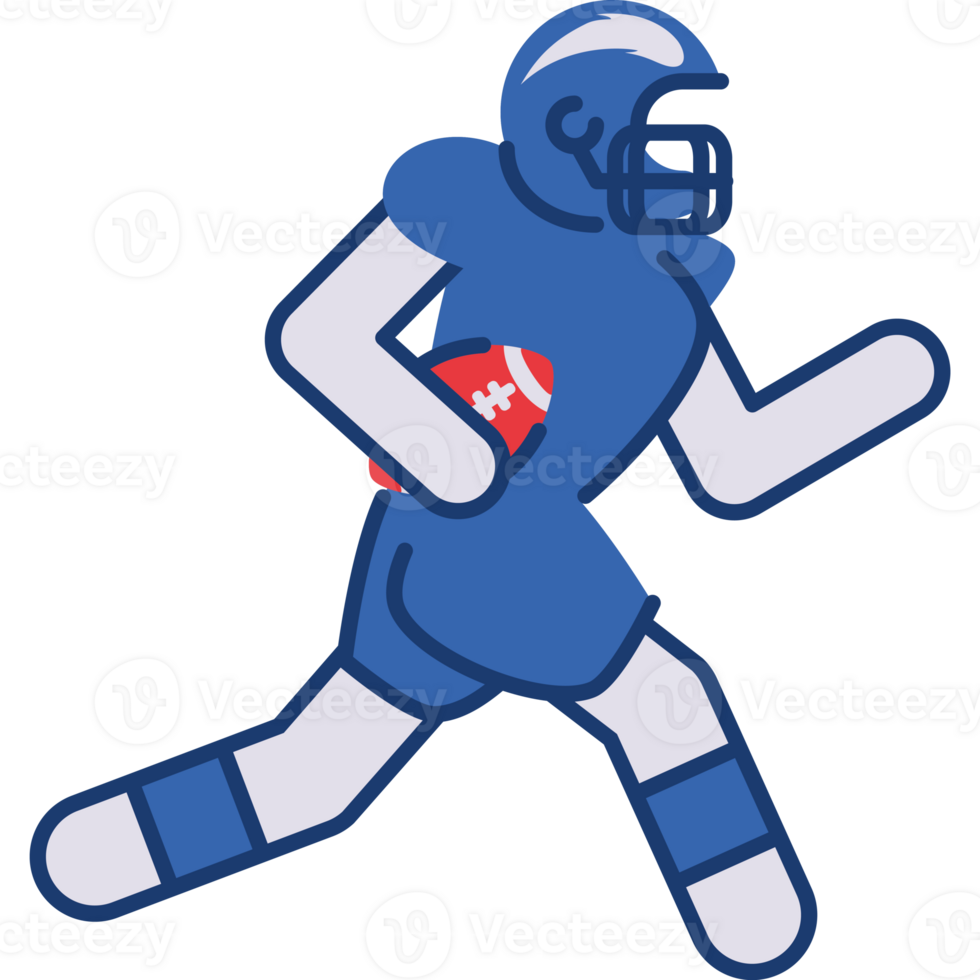 male player american football icon isolated png