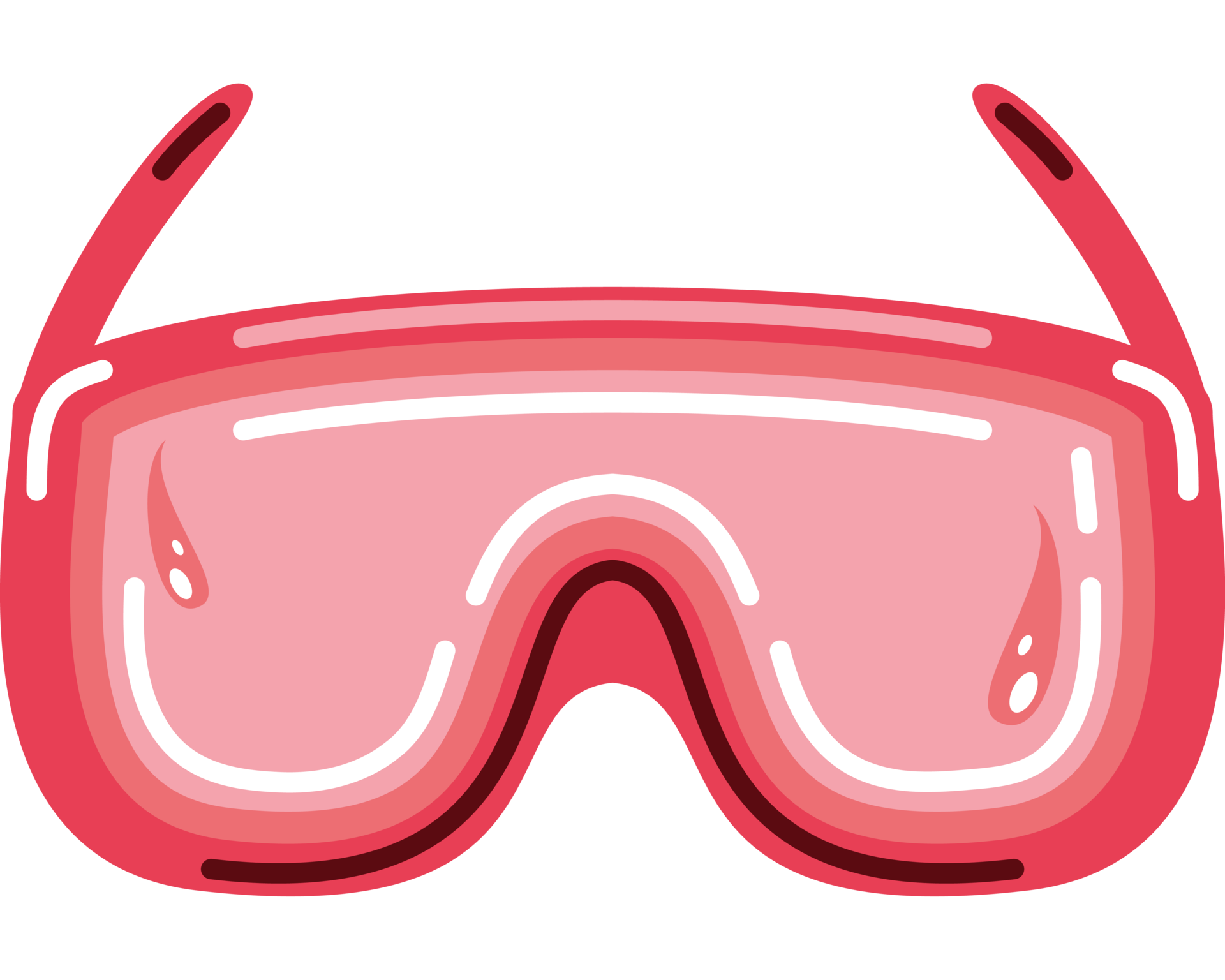 red goggles icon isolated design 24409058 PNG