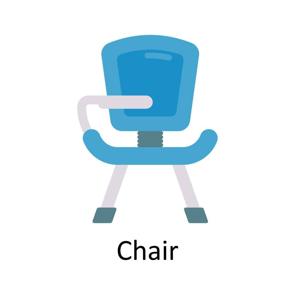 silla vector plano icono diseño ilustración. educación y aprendizaje símbolo en blanco antecedentes eps 10 archivo