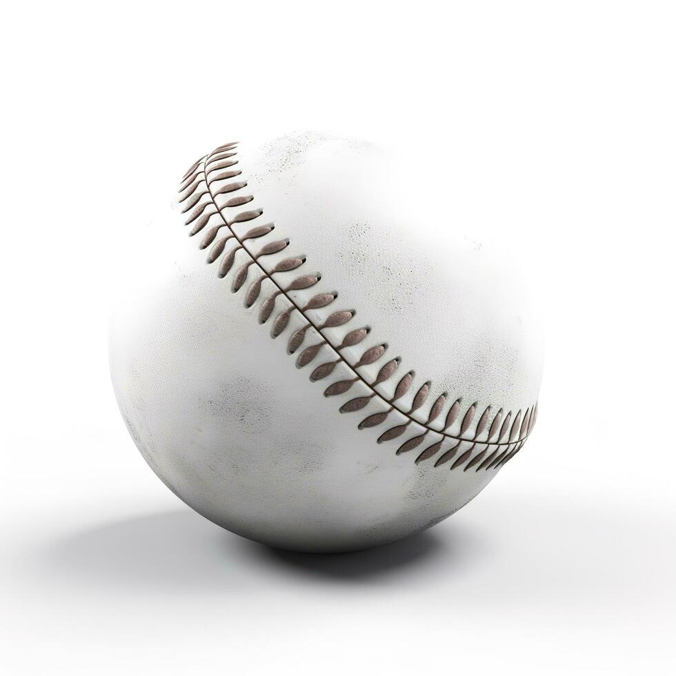 baseball isolated on white background, generate ai photo