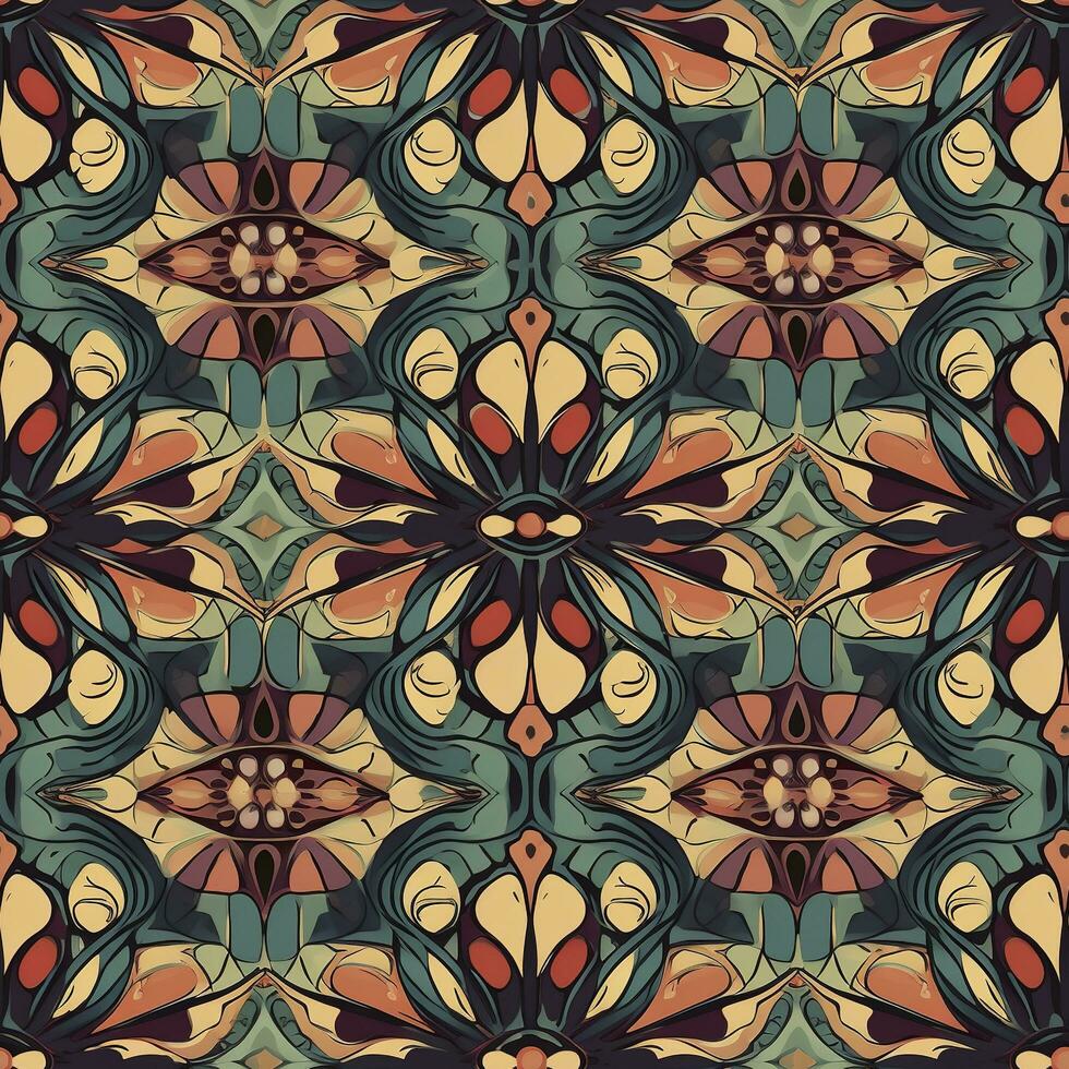 specify Pattern Painting,  abstract watercolor patterns, and seamless patterns. Modern stylish abstract texture. Seamless pattern with hand drawn, generate ai photo