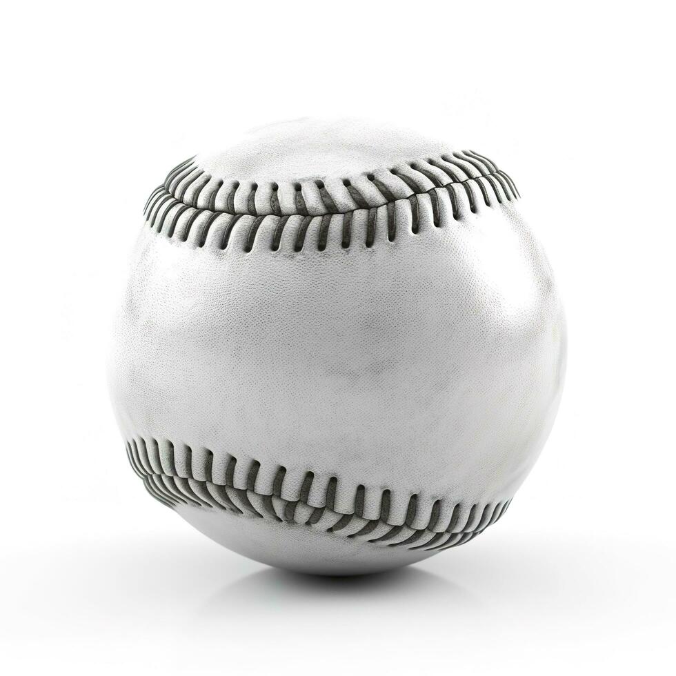 baseball isolated on white background, generate ai photo