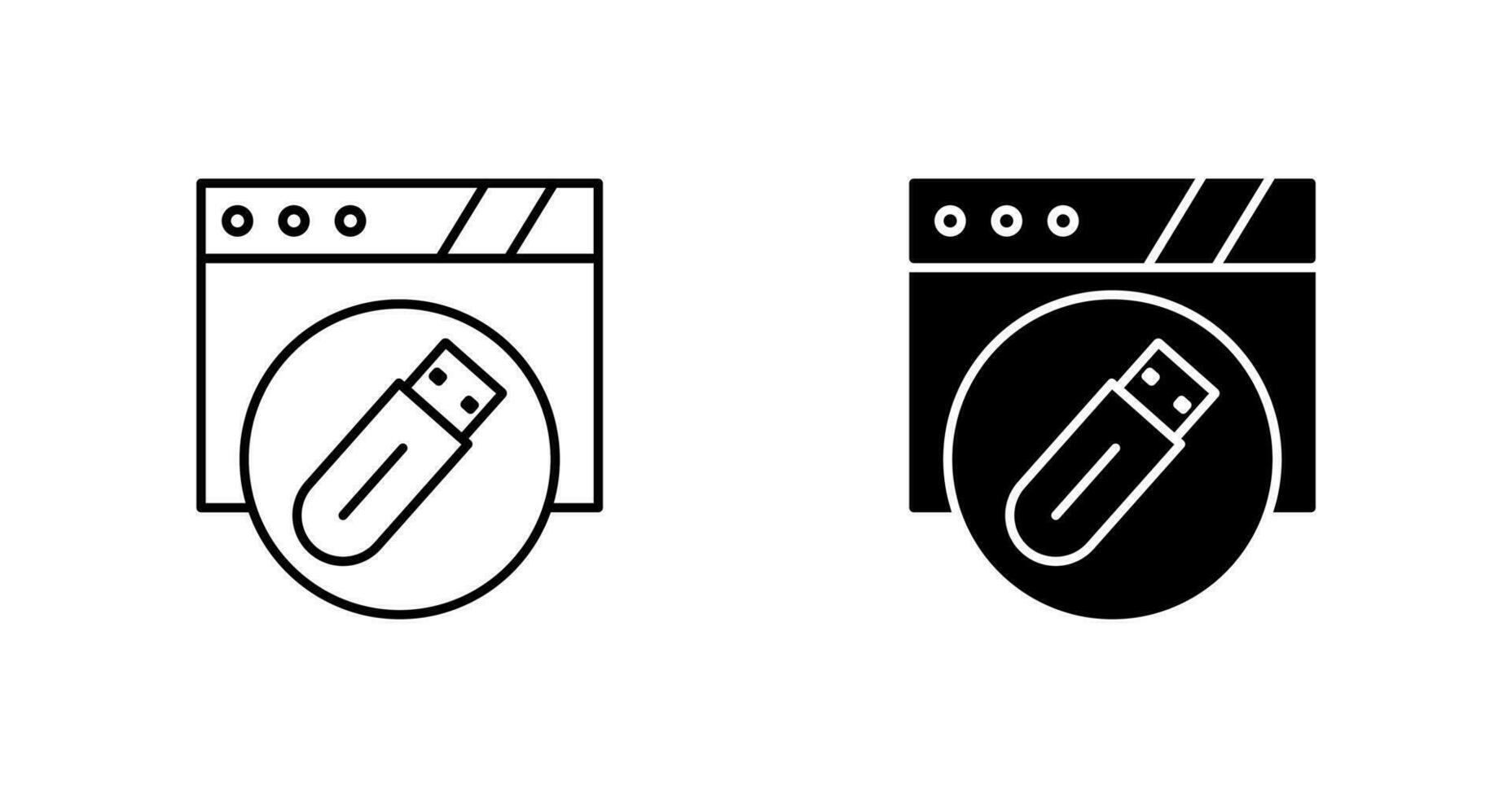 Usb Flash Drive Vector Icon