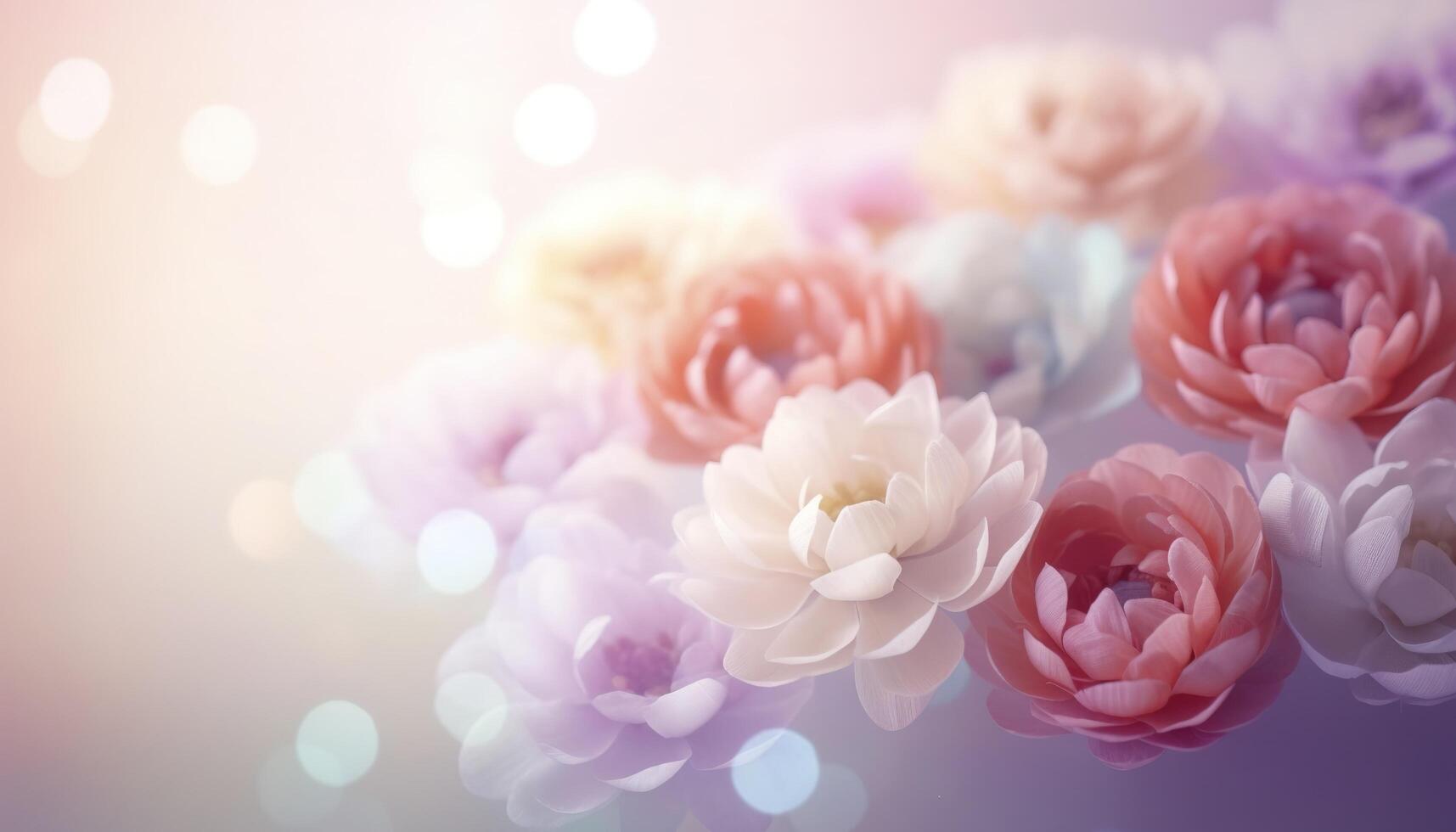 Soft dreamy sweet flower for love romance background, photo