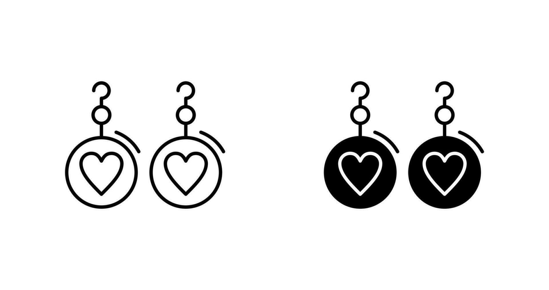 Earrings Vector Icon