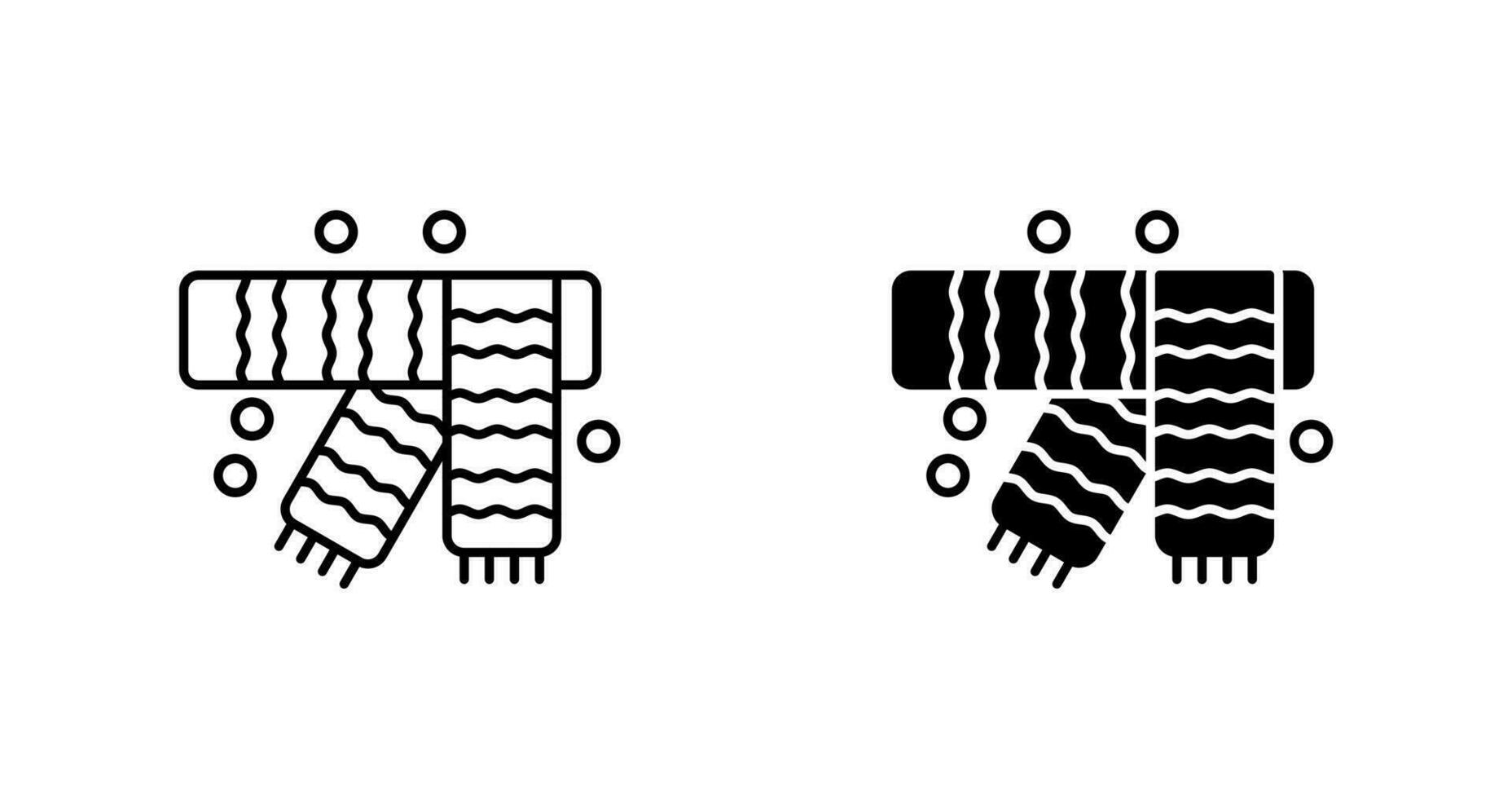 Winter Scarf Vector Icon