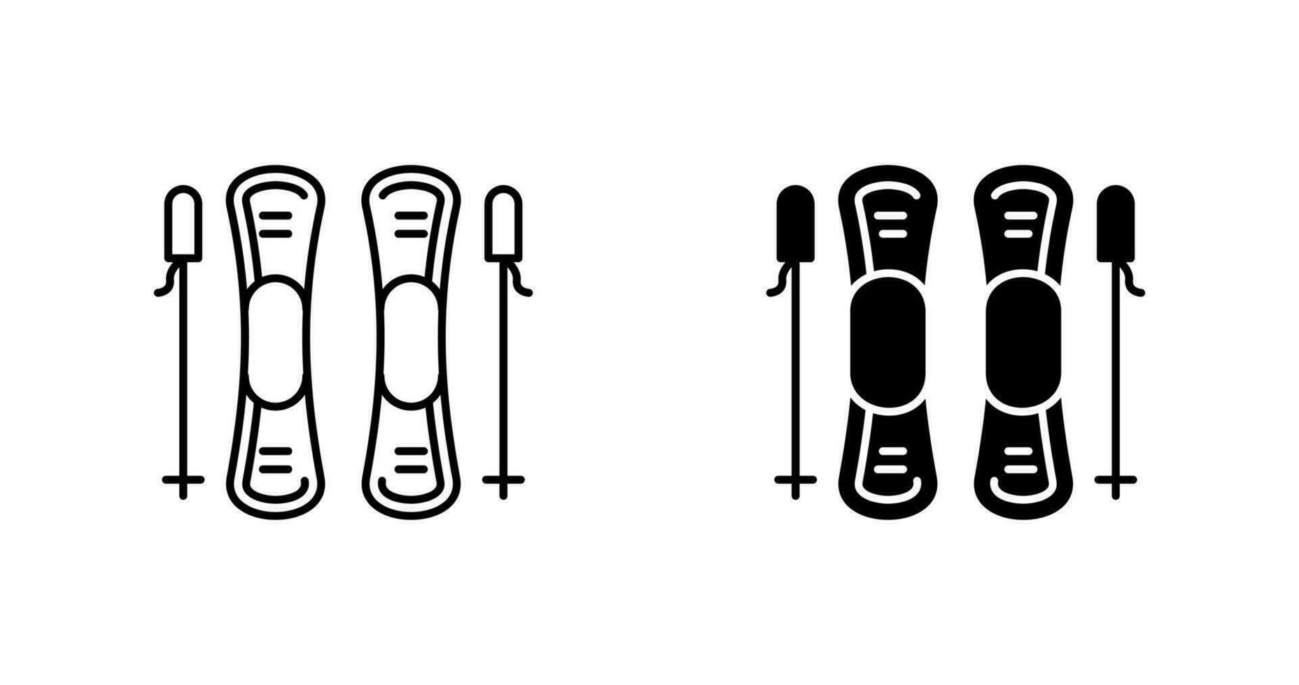 Ski Vector Icon