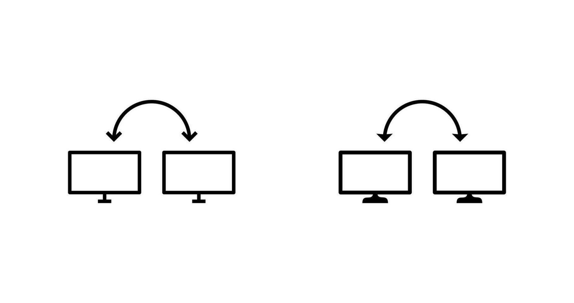 Unique Connected Systems Vector Icon