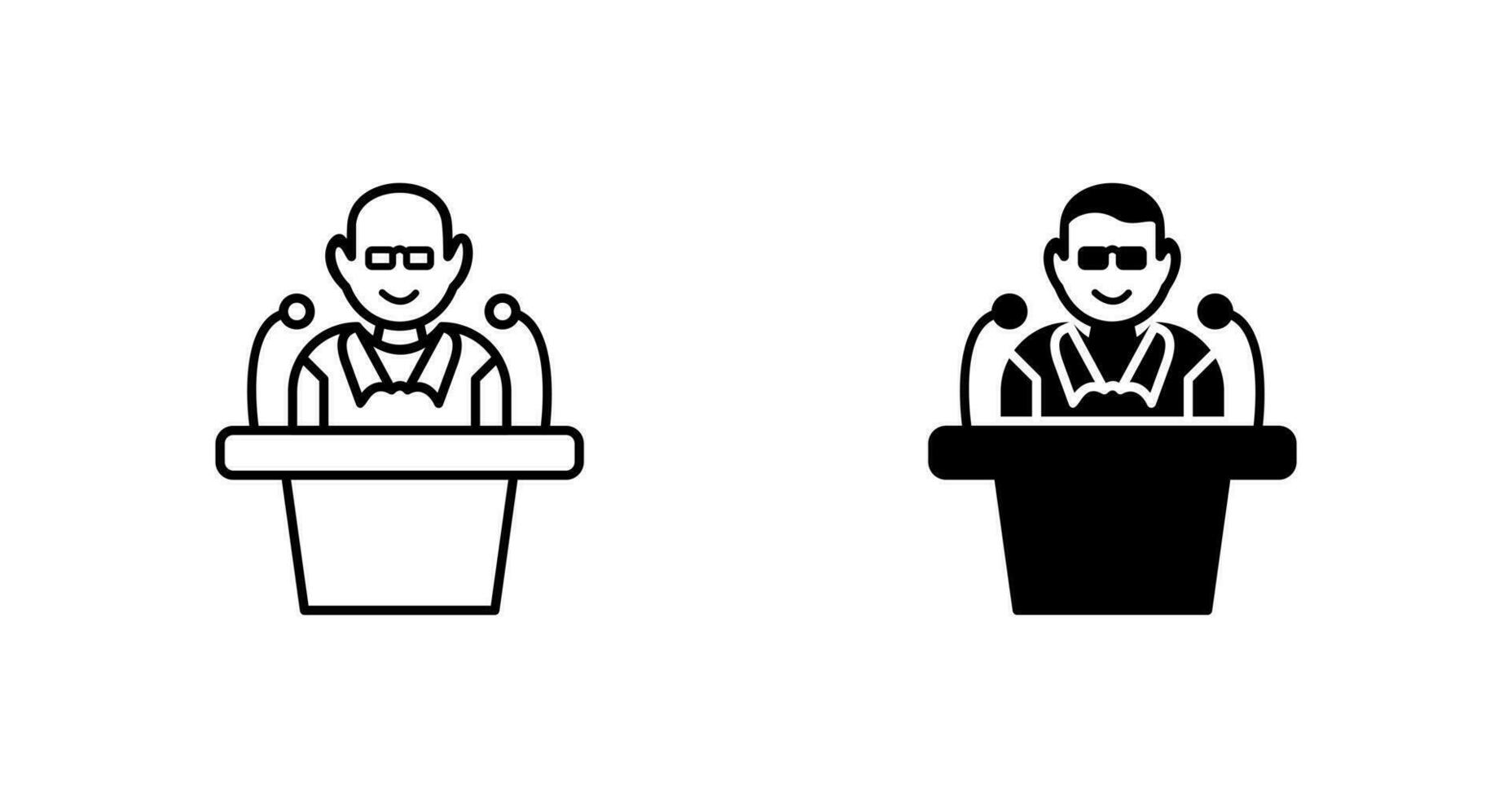 Unique Lecture Vector Icon