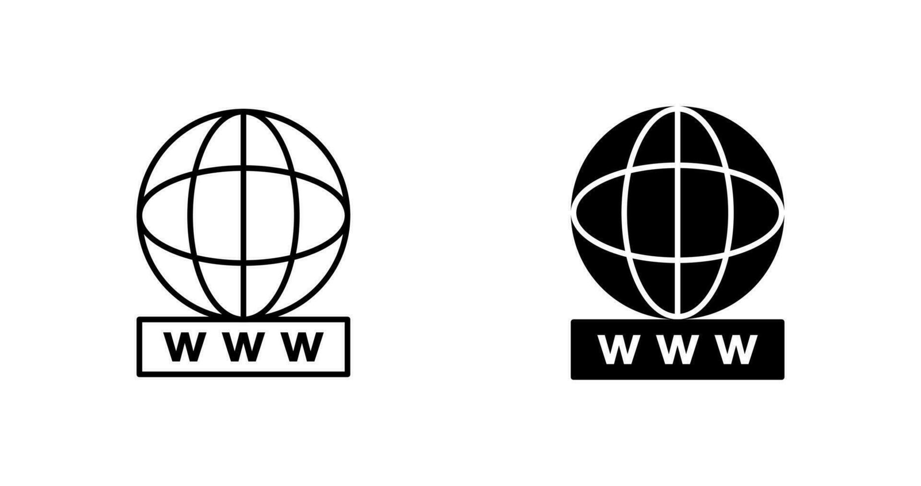 Unique World Wide Web Vector Icon