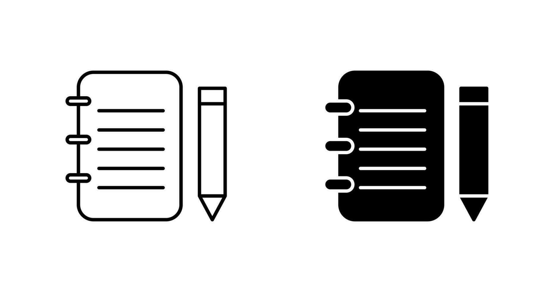 Unique Notepad Vector Icon