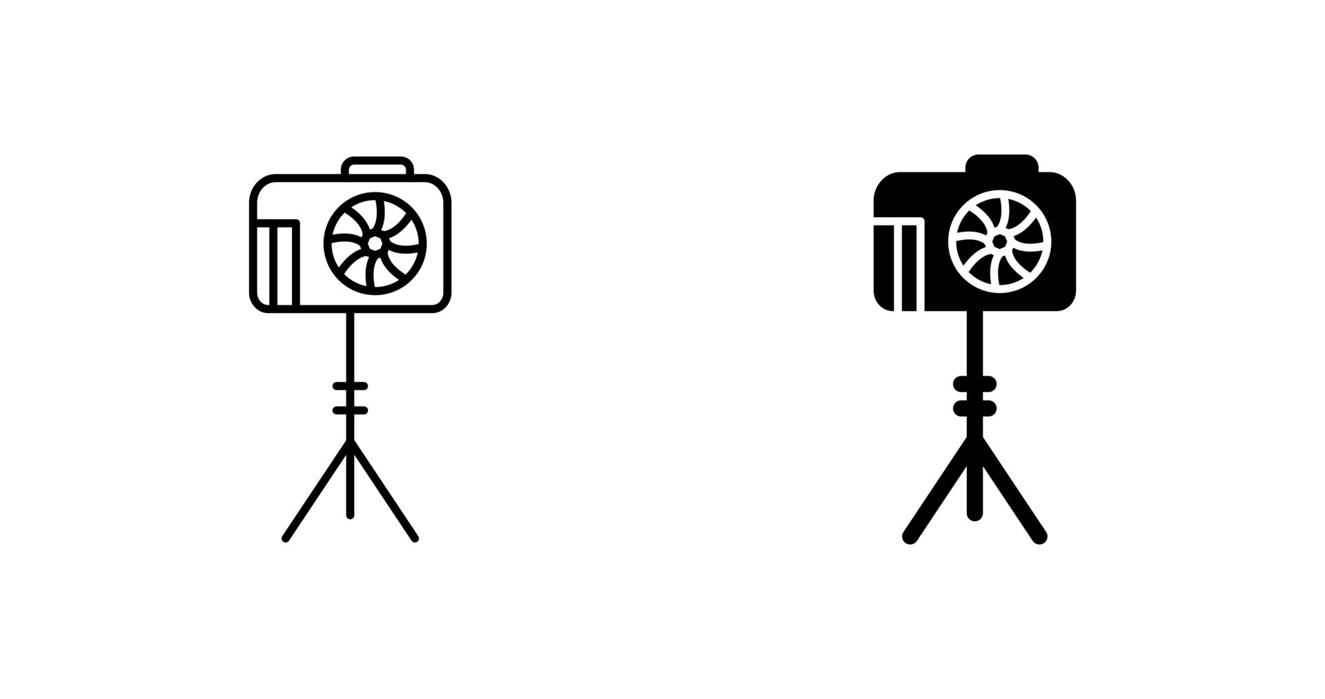 Unique Camera Stand Vector Icon 24410422 Vector Art at Vecteezy