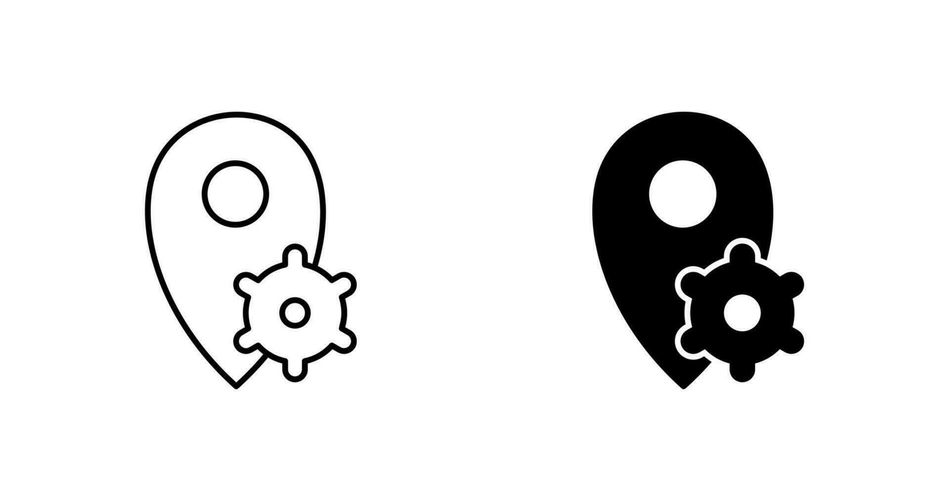 Location Settings Vector Icon