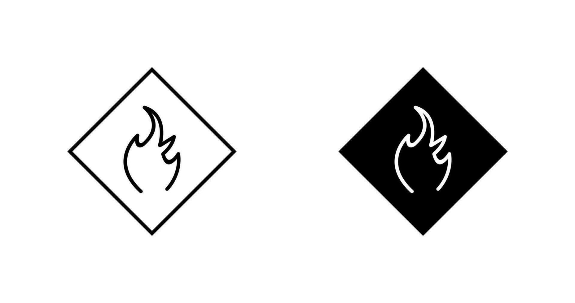 Danger of Flame Vector Icon