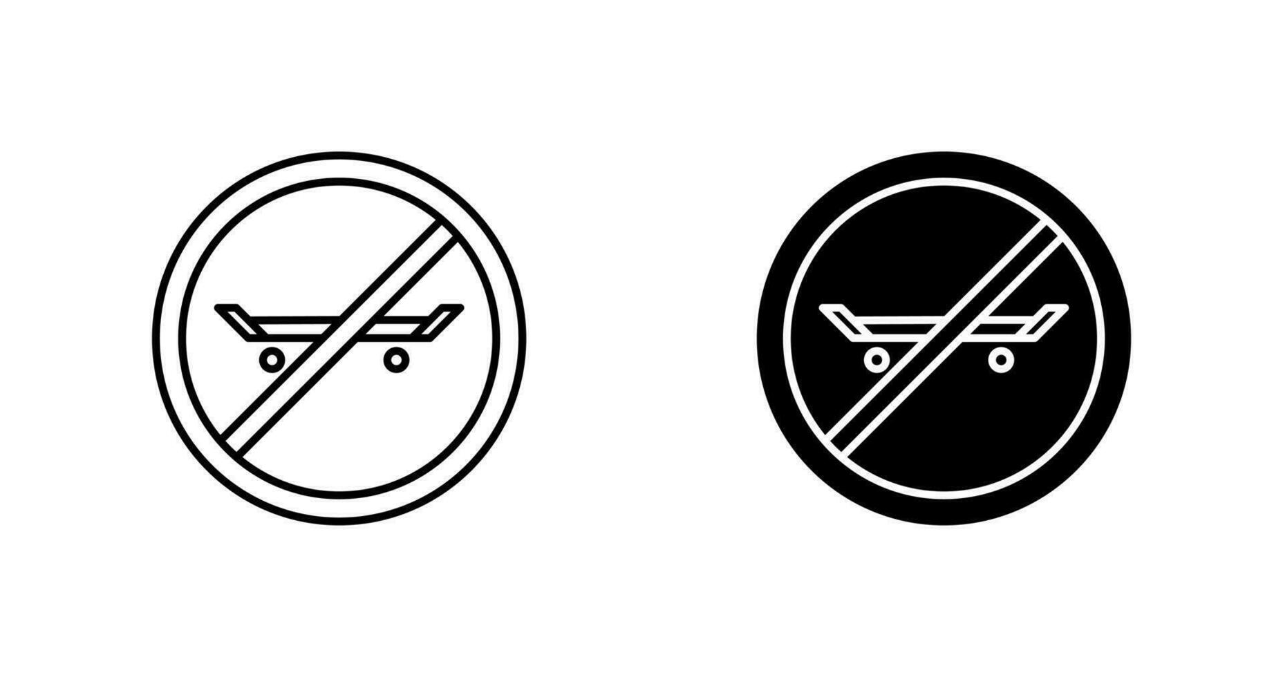 No Skating Vector Icon